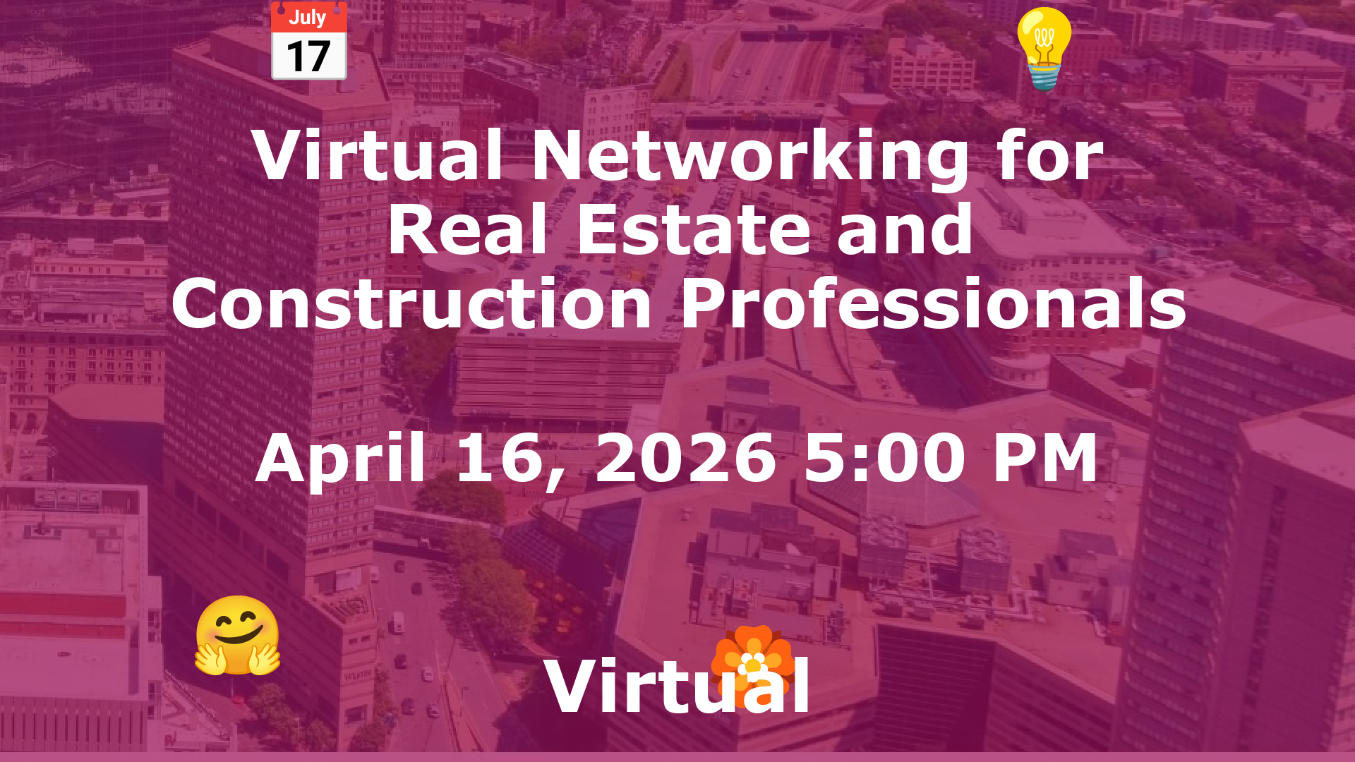 Virtual Networking for Real Estate and Construction Professionals event image